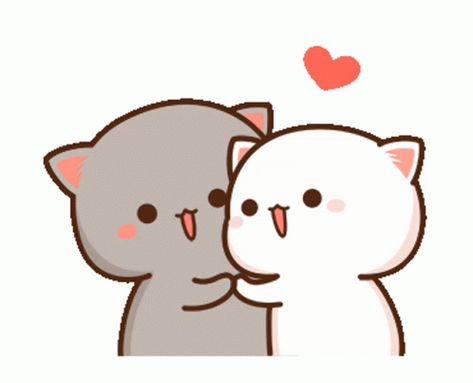 Love Sweet GIF - Love Sweet Couple - Discover & Share GIFs Chibi Cat, Cute Bear Drawings, 강아지 그림, Cute Cartoon Images, Telegram Stickers, Cartoons Love, Cute Cartoon Pictures, Cute Love Cartoons, Cute Cat Gif