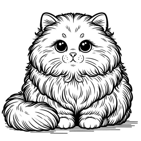 Get your paws on this 'Cozy Fluff Cat Line Art' 🐱 and infuse warmth into your day with our instantly downloadable coloring page. Perfect for those who find joy in strokes of pencils or the dance of brush pens, this fluffy feline awaits your creative flair. With its luxurious fur details and soul-piercing gaze, it's not just a coloring activity but a way to connect with the serene spirit of cats. 🎨✨ Cat Line Art, Coloring Activity, Brush Pens, Find Joy, Fluffy Cat, Cat Diy, Color Activities, Cat Drawing, Brush Pen