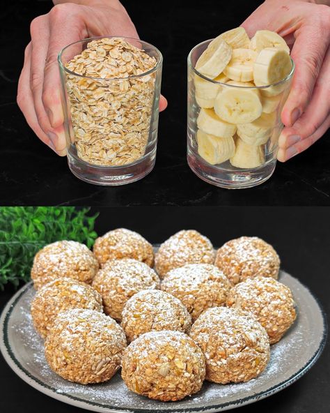 Baked Zucchini Parmesan, Kind Bar, Banana Oatmeal Pancakes, Oatmeal With Fruit, Healthy Oatmeal Recipes, Banana Cookies, Oatmeal Pancakes, Healthy Snacking, Filling Breakfast