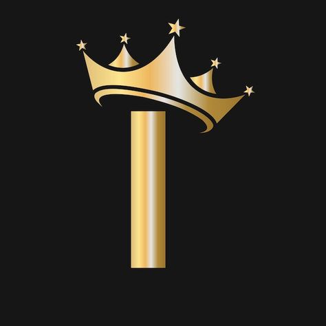 Letter i crown logo crown logo on letter... | Premium Vector #Freepik #vector #crown #king #royal-crown #prince-crown I Alphabet Design, I Wallpaper Letter, Letter I Aesthetic, I Logo Design Letter, I Name Dp, Letter I Template, Acid Wallpaper, Letter I Logo, Teen Sleepover Ideas