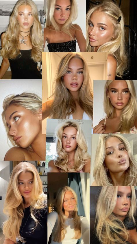 Scandi Makeup, Scandinavian Hair, Perfect Blonde Hair, Dewy Makeup Look, Dag Make Up, Flot Makeup, Formal Makeup, Smink Inspiration, Blonde Hair Inspiration