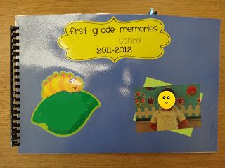 First Grade Garden: End of the Year Memory Book Classroom Memory Book, Welcome Bulletin Board, Memory Book Cover, Memory Book Kindergarten, Year Scrapbook, Memory Book School, Excited For Summer, Kindergarten Portfolio, Beginning Of Year