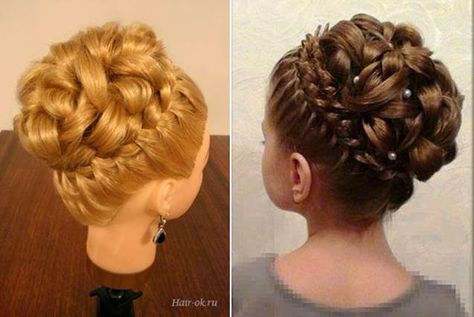 Hairstyle With Braids, Braids And Curls, Vintage Hairstyles Tutorial, Elegant Hairstyle, Long Length Hair, Long Hair Tutorial, Quince Hairstyles, Braids With Curls, Beautiful Braids