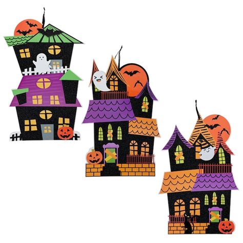 Halloween Gingerbread House, Hobby Lobby Fall, Beaded Christmas Decorations, Halloween Apothecary, Haunted House Decorations, Halloween Graveyard, Halloween Haunted House, Fall Wall Decor, Autumn Crafts