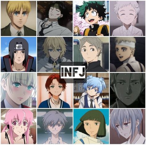 Infp Characters Anime, Infj Anime Characters, Infj Anime, Infj Fanart, Psychological Anime, Infj Characters, Personalidad Infj, Infj Psychology, Infp Personality Type