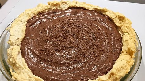 German Chocolate Angel Pie I | Allrecipes Baked Chocolate Pie, Angel Pie, Bakers Chocolate, Chocolate Pie Recipes, Chocolate Whipped Cream, Chocolate Cream Pie, Chocolate Pie, 3 Eggs, Chocolate Pies