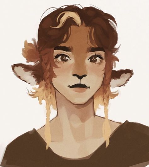 Deer Hybrid Human, Deer Hybrid, Hybrid Character, Hybrid Art, Character Ideas, Character Portraits, Creature Art, Art Reference Photos, Your Beautiful