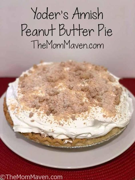 Baked Peanut Butter Pie, Amish Peanut Butter Pie Recipe, Amish Peanut Butter Pie, Amish Pie, Pb Pie, Amish Peanut Butter, Amish Dishes, Peanut Butter Cream Pie, Amish Food