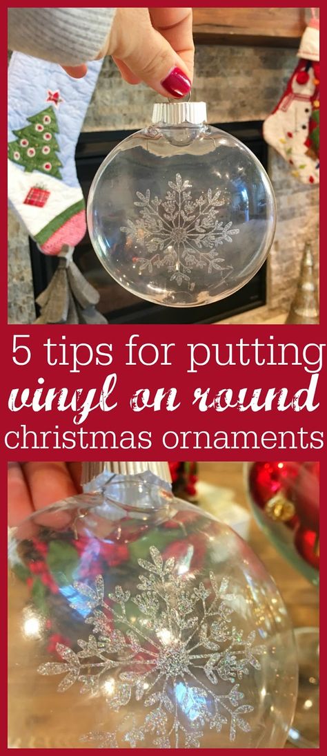 Round Christmas Ornaments, Cricut Ornaments, Silhouette School Blog, Cricut Christmas Ideas, 12 December, Glitter Ornaments, Cricut Explore Air, Diy Cricut, Round Ornaments