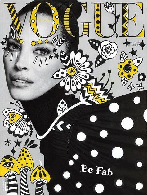 Magazine Cover Ideas, Magazine Design Cover, Botanical Fashion, Collage Art Projects, Magazine Collage, Christy Turlington, Photography Illustration, A Magazine, Design Graphique