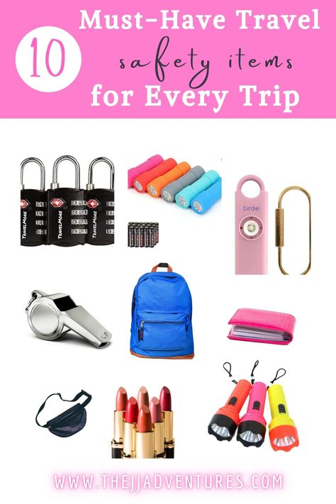 Safety Gadgets, Travel Safety Tips, Safety Products, Travel Must Haves, Travel Safety, Solo Female Travel, Travel Items, The Hard Way, Safety Tips