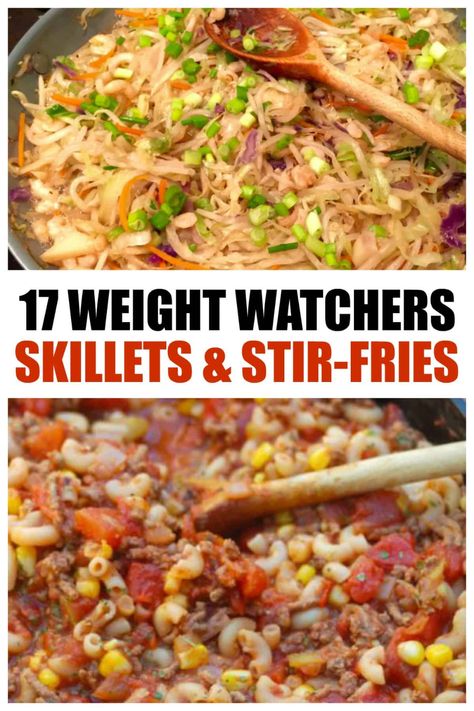 17 WW Skillet and Stir-Fry Meals made in a single pot, skillet or wok are perfect for when you're preparing dinner after a long day, or lunches to take to work for the week! #ww #weight_watchers #skillet #meals #easy #healthy #recipes #smartpoints #goulash #eggroll #cheeseburger #shrimp vegetable Easy healthy recipes for every meal of the day! Find tasty vegetarian recipes for breakfast, lunch, and dinner.Healthy Asian Dinner Recipes,healthy dinner recipes easy,Healthy Recipes & Dinner Ideas Skillet Meals Easy, Lunches To Take To Work, Weight Watchers Food Points, Weight Watchers Meals Dinner, Sandwich Vegetarian, Weight Watchers Lunches, Weight Watchers Program, Weight Watchers Meal Plans, Weight Watchers Recipes Desserts