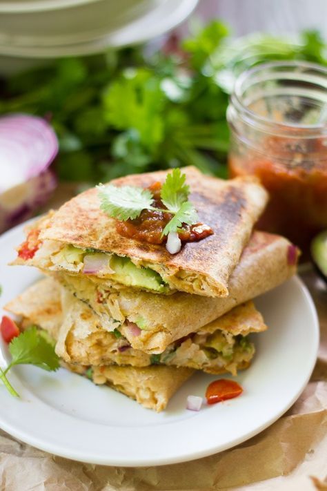 Quesadilla Recipes, Vegan Sandwich, White Bean, Meatless Meals, Vegan Cooking, Quesadillas, White Beans, Vegan Eating, Vegan Dishes