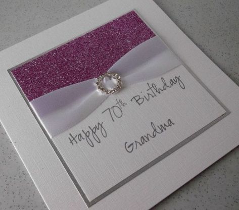 Card Ideas For Grandma, Birthday Card Ideas For Grandma, 70 Birthday, 21 Cards, 80th Birthday Cards, Birthday Card Ideas, Special Birthday Cards, 70th Birthday Card, Cool Birthday Cards