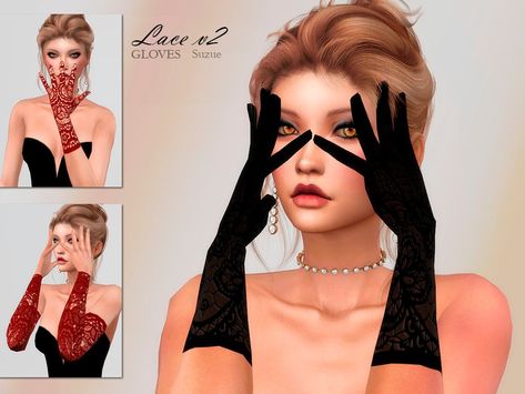 Sims 4 Cc Gloves, Sea Earrings, Heart Headband, Simple Hoop Earrings, Lace Gloves, Belly Piercing, Natural Eyes, Sims 4 Cc, The Sims Resource