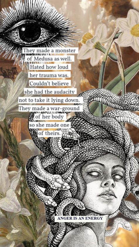 #medusa #medusacollage #feminism #revenge #rage #witch Inner Rage Art, Feminine Rage Aesthetic Art, Feminine Rage Aesthetic Wallpaper, Wallpaper Aesthetic Feminism Quotes, Female Rage Collage, Feminine Rage Wallpaper, Female Revenge Aesthetic, Female Rage Aesthetic Wallpaper, Female Rage Wallpaper