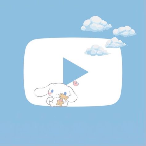 Cinnamoroll Youtube Icon, Focus Iphone, Cinnamoroll Icon, Sanrio Icons, Kawaii App, Hello Kitty Videos, Cute Wallpapers For Ipad, Blue Icon, Hello Kitty Themes