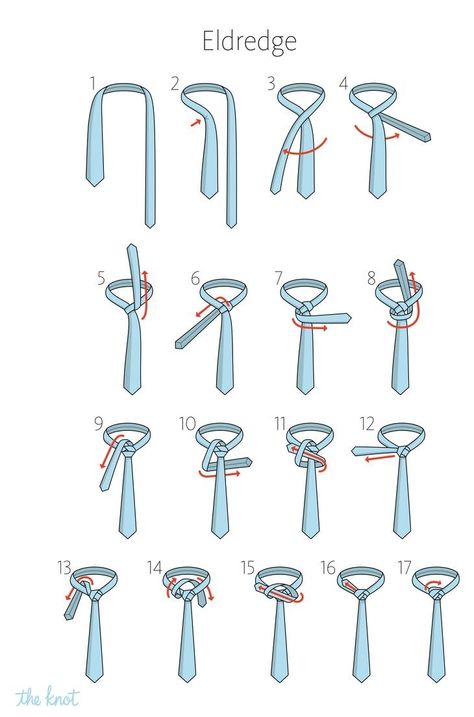 Unsure how to tie a tie? Follow our easy step-by-step instructions on how to tie different knots including Windsor and double Windsor. Eldridge Knot, Simple Tie Knot, Tie A Tie Easy, Cool Tie Knots, Eldredge Knot, Double Windsor, Tie Knot Styles, Groomsmen Fashion, Tie A Necktie