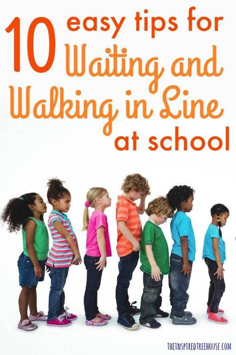 The Inspired Treehouse - Waiting and walking in line are important school-related skills for kids, but can be challenging for many. Check out these simple tips! Transition Activities, School Lines, Kid Games, School Hallways, Executive Function, School Routine, Line Game, Math Instruction, Kids Line