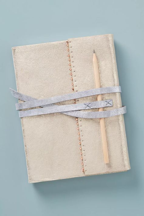 Katine Leather Journal | Anthropologie Junk Journal Closures, Journal Closures, Anthropologie Office, Anthropologie Holiday, Unique Journals, Wooden Pencil, Bhldn Weddings, Digital Notebooks, Perfect Stocking Stuffers