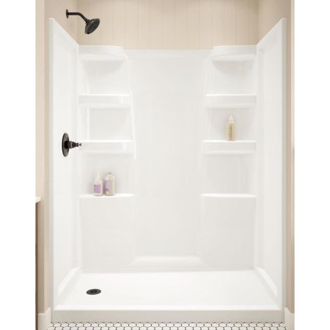 One Piece Shower Stall, One Piece Shower, House Bathrooms, Master Shower, Shower Units, Master Bath Remodel, Bathroom Redo, Smooth Walls, Bathroom Renos