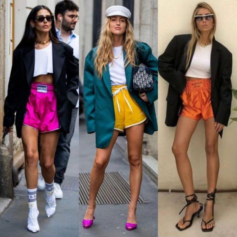 | Boxing Shorts & Blazer 🥊��🧥 1, 2 or 3 ?? | Instagram Boxing Shorts, Shorts Fashion, Blazer And Shorts, March 20, Boxing, Summer Fashion, Ootd, Blazer, On Instagram