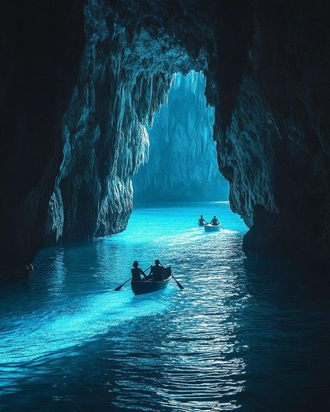 Blue Grotto Capri, Island Of Capri, Blue Grotto, Travel Wishes, Capri Italy, The Coast, Italy Travel, Travel Dreams, Capri