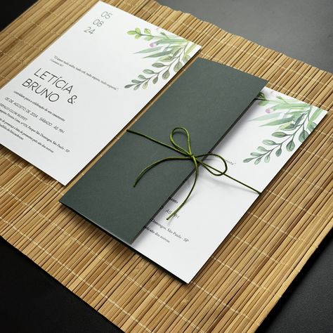 Lindo Convite de Casamento com Flores na cor Verde Pode ser feito em qualquer outra cor, basta solicitar no momento do pedido! Temos convites com 3 valores principais, R$3,00, R$4,00 e R$5,00 Para efetuar o pedido acesse nosso site ou fale direto no nosso atendimento: www.uniconvite.com.br #ConvitesDeCasamento, #ConvitesPersonalizados, #Casamento2024, #ConvitesDeCasamento2024, #ConviteDeCasamento, #DetalhesDoCasamento, #CasamentoDosSonhos, #ConvitesElegantes, #SaveTheDate, #CasamentoRomânt... Wedding Decorations, Pasta, Weddings