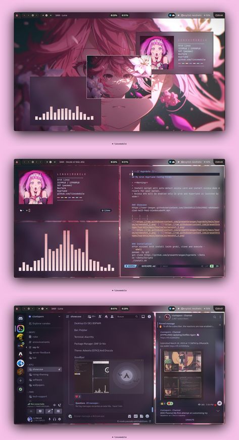 Obsidian App Aesthetic, Sff Pc Build, Linux Setup, Linux Aesthetic, Linux Rice, Neon Apartment, Ppt Aesthetic, Linux Laptop, Dashboard Design Template