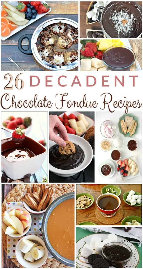 26 Decadent Chocolate Fondue Recipes (1) Christmas Chocolate Fondue Board, Sweet Fondue Recipes, Dessert Fondue Ideas, Dessert Fondue Recipes, Chocolate Fondue Ideas, Chocolate Fondue Recipes, Hot Pot Party, Fondue Board, French Hot Chocolate