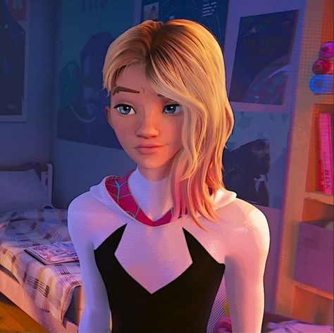 Ghost Spider, Gwen Stacy, Spider Gwen, Spiderman, On Twitter, Twitter, Hair, Pink, Black