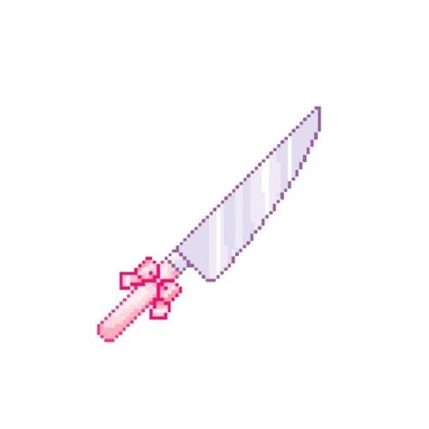 Pink Knife, Photo Pixel, Pastel Pink Icons:), Knife Drawing, Dibujo Simple, Cute Website, Pixel Design, Iphone Photo App, Pixel Art Design