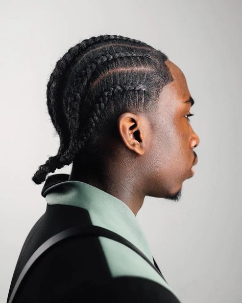 Long Braid Styles, 360 Waves Hair, Cornrow Styles For Men, Cornrow Braids Men, Head Braid, Hair Twists Black, Boy Braids Hairstyles, Cornrow Hairstyles For Men, Braids For Boys