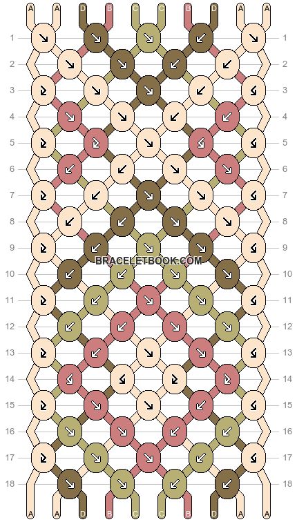 7 Color Bracelet Pattern, Rose Friendship Bracelet Pattern, Daisy Friendship Bracelet Pattern, Star Friendship Bracelet Pattern, Bracelet Pattern Ideas, Simple Bracelet Patterns, Braclete Pattern, Cute Friendship Bracelets Pattern, Friendship Bracelet Colors