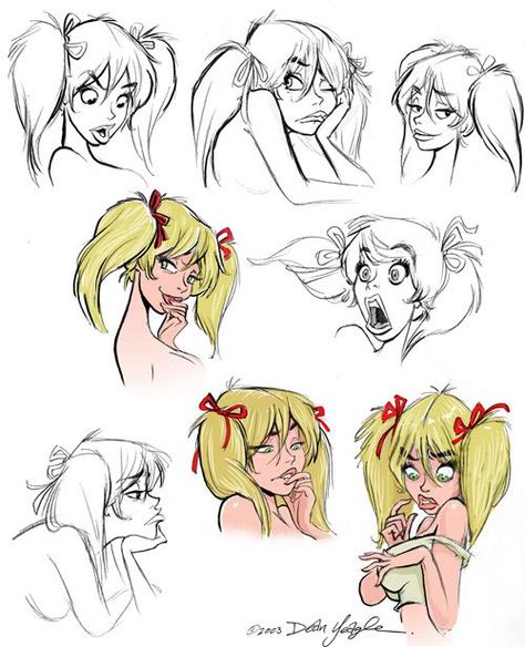 Dean Yeagle, Andermatt, School Cartoon, Drawing Expressions, Character Sketches, Drawing Lessons, Character Design References, Facial Expressions, Drawing Poses