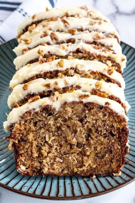 Hummingbird Bread Recipe, Hummingbird Bread, Sloppy Joes Biscuits, Pineapple And Coconut, Banana And Egg, Hummingbird Cake, Stuffing Casserole, Cake Bread, Cinnamon Butter