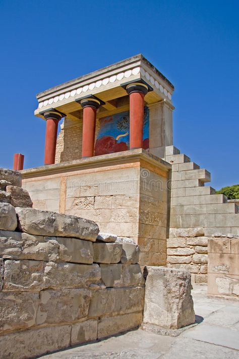 Minoan palace at Knossos. Scenic view of reconstruction of Minoan palace at Knos #Sponsored , #Sponsored, #PAID, #palace, #reconstruction, #Knos, #Knossos Minoan Palace, Palace Of Knossos, Knossos Palace, Scenic View, Crete Greece, Ancient Greece, Crete, Scenic Views, Fresco