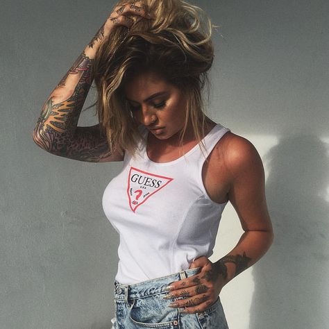 Jamie Genevieve, Tattoed Women, 1m Followers, Inked Girls, Hair Skin, Girly Girl, Comfy Outfits, Summer Looks, Pretty Woman