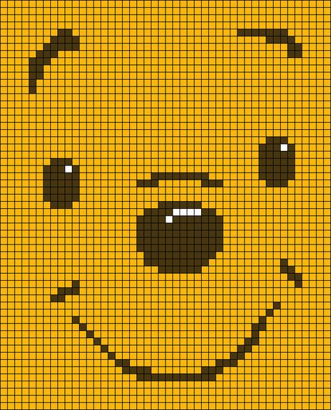 Winnie The Pooh Tapestry, Winnie The Pooh Alpha Pattern, Disney Tapestry Crochet, Crochet Bag Tapestry, Pixel Crochet Pattern Charts, Crochet Grid Patterns Free, Alpha Patterns Crochet, Disney Tapestry, Baby Toys Crochet