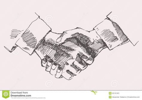 Drawing Shake Hands Partnership Vector Sketch Stock Vector - Image: 55141401 Meeting Drawing, Shaking Hands Drawing, Vietnamese Fresh Spring Rolls, Hand Shake, Shaking Hands, Hand Drawing Reference, Hand Drawn Vector Illustrations, Vector Sketch, Wattpad Covers