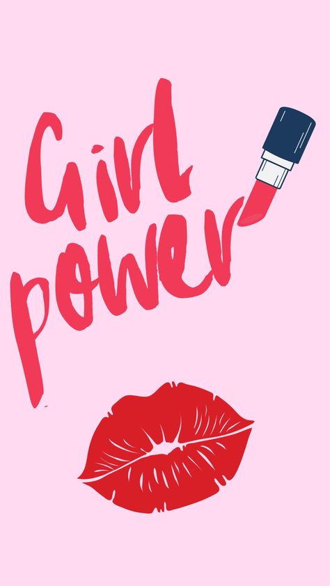 Elevate your space with our 'Girl Power' wall art, adorned with captivating pink and red tones.. Perfect for a stylish and empowering vibe. #GirlPower #DigitalWallArt Ceo Logo, Lucky Girl Quotes, Empowering Art, Jumper Design, Girl Power Art, Boss Queen, Pretty Wallpaper Ipad, Uplifting Phrases, Power Wall