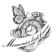 Tropisches Tattoo, Rip Tattoos For Dad, Rip Tattoos For Mom, Rip Tattoos, Memorial Tattoo Quotes, Tattoos For Dad Memorial, Memorial Tattoo Designs, Grandma Tattoos, In Loving Memory Tattoos