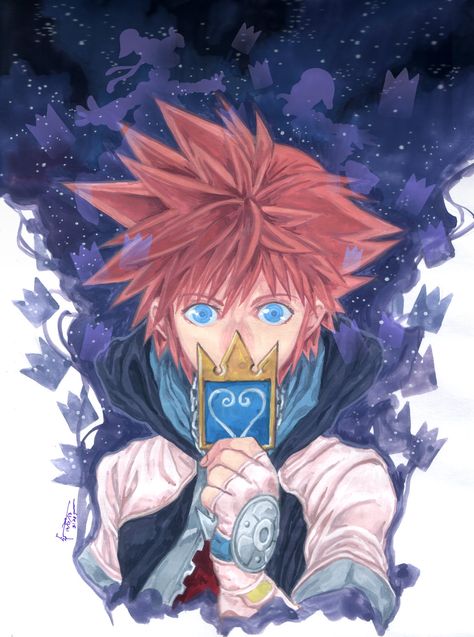 Sora - Re:Chain of Memories by Nick-Ian.deviantart.com on @DeviantArt Memories Wallpaper, Kingdom Hearts Chain Of Memories, Kingdom Hearts 2, Kingdom Hearts Wallpaper, Chain Of Memories, Memories Art, Kh 3, Kingdom Hearts Characters, Kingdom Hearts Fanart