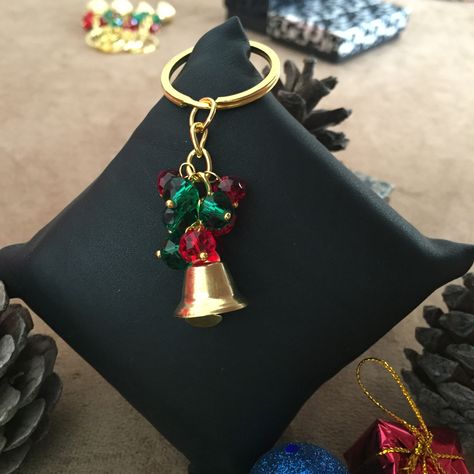 Christmas Bell Keychain, Bell Keychain, Beaded Keychain, Noel Keychain, New Year Keychain, The Bells, Bells Jewelry, Handbells, Miyuki #accessories #keychain #bellkeychain #christmasbell #thebells #belljewelery #keychainwithbeads Bell Keychain, Christmas Keychain, Keychain Beaded, Beaded Keychain, Christmas Bell, Beaded Keychains, Christmas Bells, Wallet Bag, Keychains