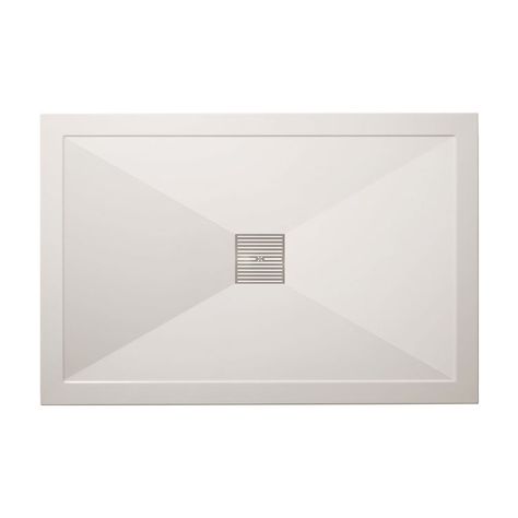 Crosswater Simpsons 1400x900mm Rectangular Stone Resin Shower Tray - Stone Resin Shower Trays | Sanctuary Bathrooms Shower Trays, Resin Tray, Stainless Steel Cleaning, Big Bathrooms, Shower Drain, Shower Tray, Shower Systems, Shower Enclosure, Wooden Flooring