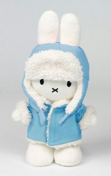 Winter ready Miffy. Kawaii Plushies, Cute Stuffed Animals, Cute Plush, Animal Dolls, Cute Icons, Stuffed Animal, Cute Wallpapers, Just In Case, Mood Board