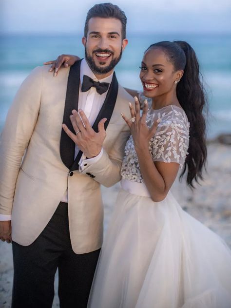 Bryan Abasolo, Rachel Lindsay, Interracial Wedding, Bwwm Couples, Interacial Couples, Mixed Couples, Christian Couples, Interracial Dating, Weddings By Color