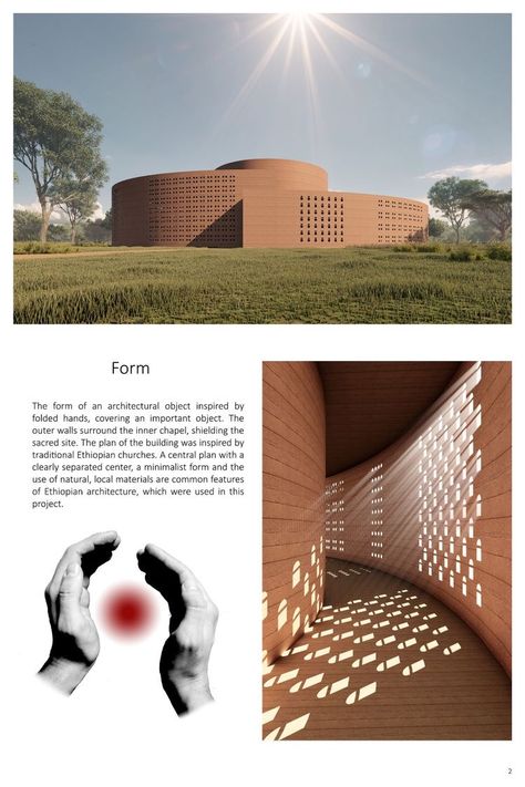 Design Concept Architecture Inspiration, Chapel Architecture, Chapel Design, Conceptual Model Architecture, Architecture Design Presentation, Architectural Concepts, Architectural Concept, Peace Design, Detail Arsitektur