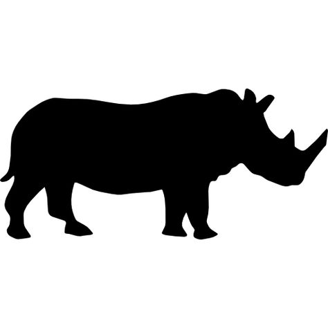 rhino - by Freepik-Flaticon-Animals-Pin-152 Animal Templates, Animal Categories, Silhouette Free, Stenciling, Free Icon, More Icon, Animals Images, Displaying Collections, Side View