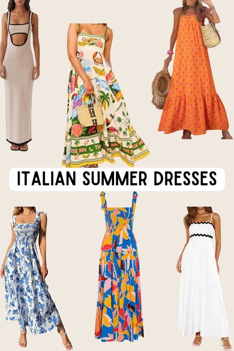 Whether strolling through a sun-soaked piazza or dining al fresco, Italian summer dresses offer a blend of sophistication and comfort, embodying the carefree spirit of an Italian summer. Italian Summer Dresses, Mediterranean Climate, Flowy Maxi Dress, Italian Summer, Lace Trims, Amazon Associates, Effortless Elegance, Delicate Details, Scenic Landscape